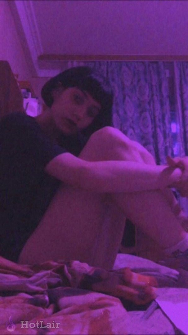 Captivating naked model teasing slowly