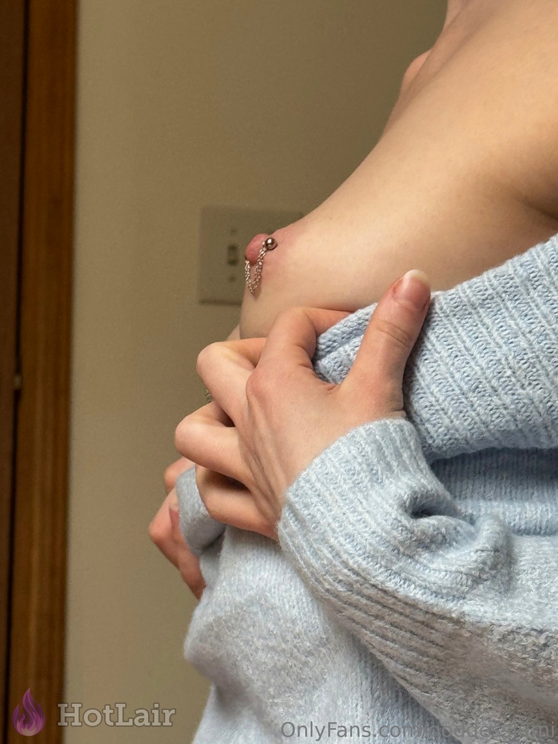 Naked girl glowing in soft light