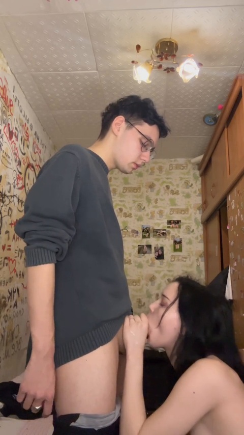 Brunette Schoolgirl Best Blowjob video thumbnail